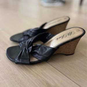 Black sandal wedge. Very comfortable. Size 7.5